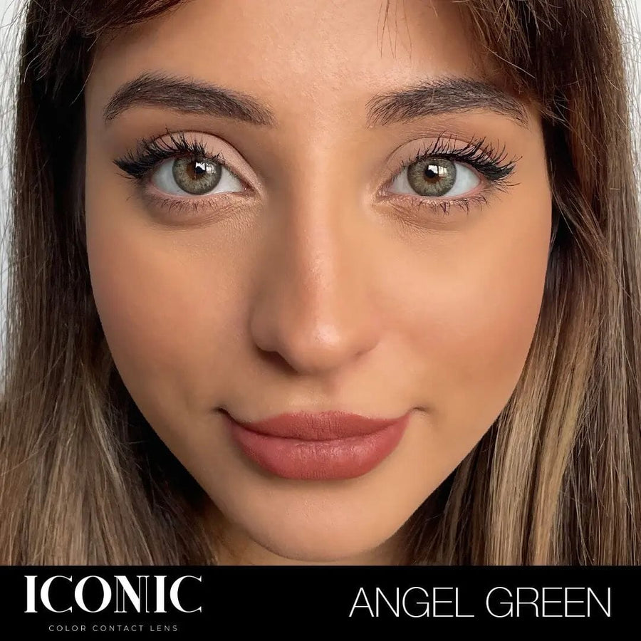 Iconic Angel Green Farvede linser
