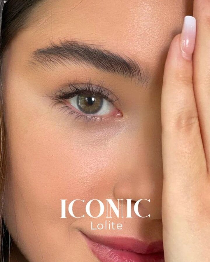 Iconic Lolite on dark brown eyes