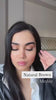 Medeo Natural Brown lenses on dark brown eyes. Befor and After