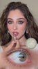 Breeze Gray lenses on dark brown eyes: before and after