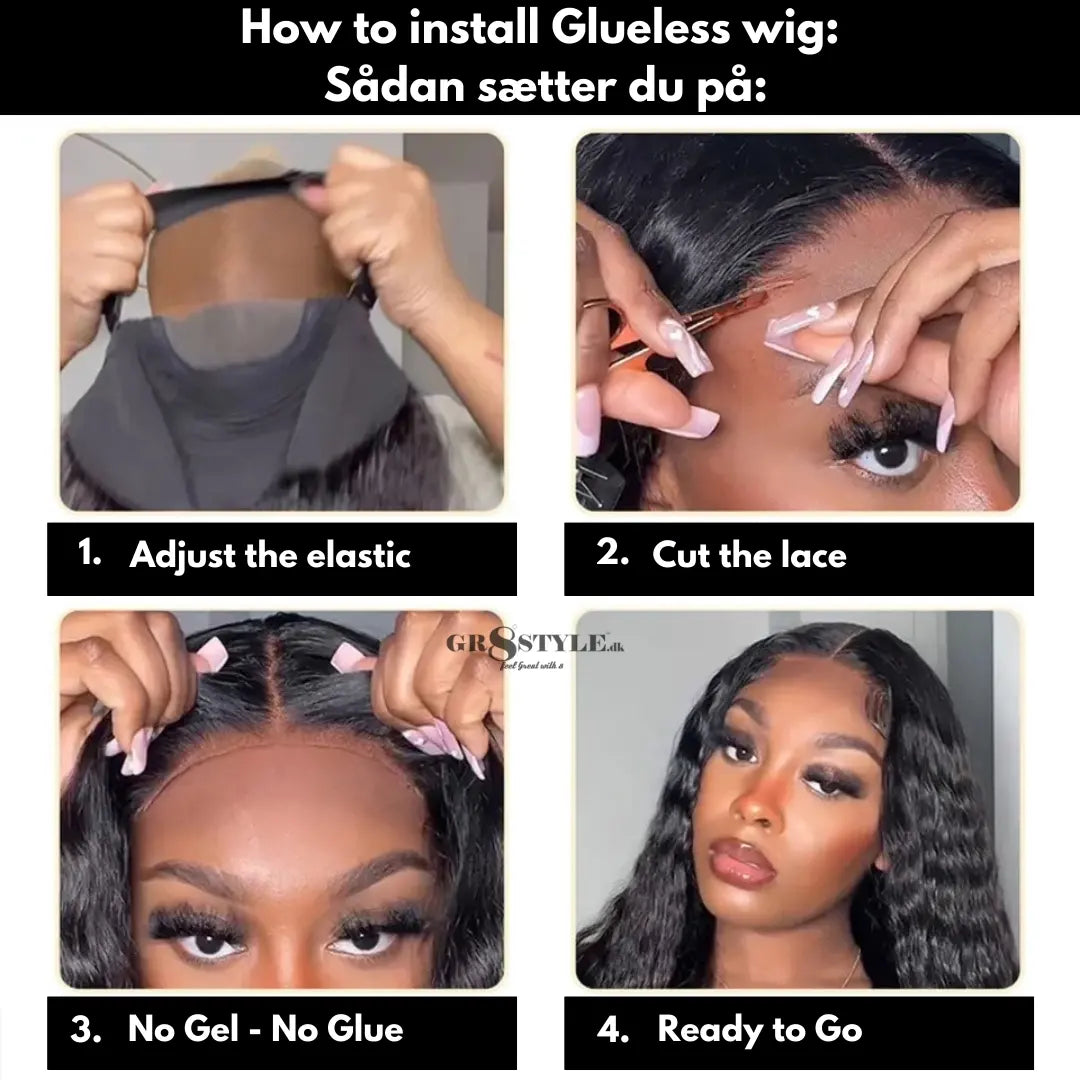 Glueless Silky Straight Lace Wig - Gr8style.dk