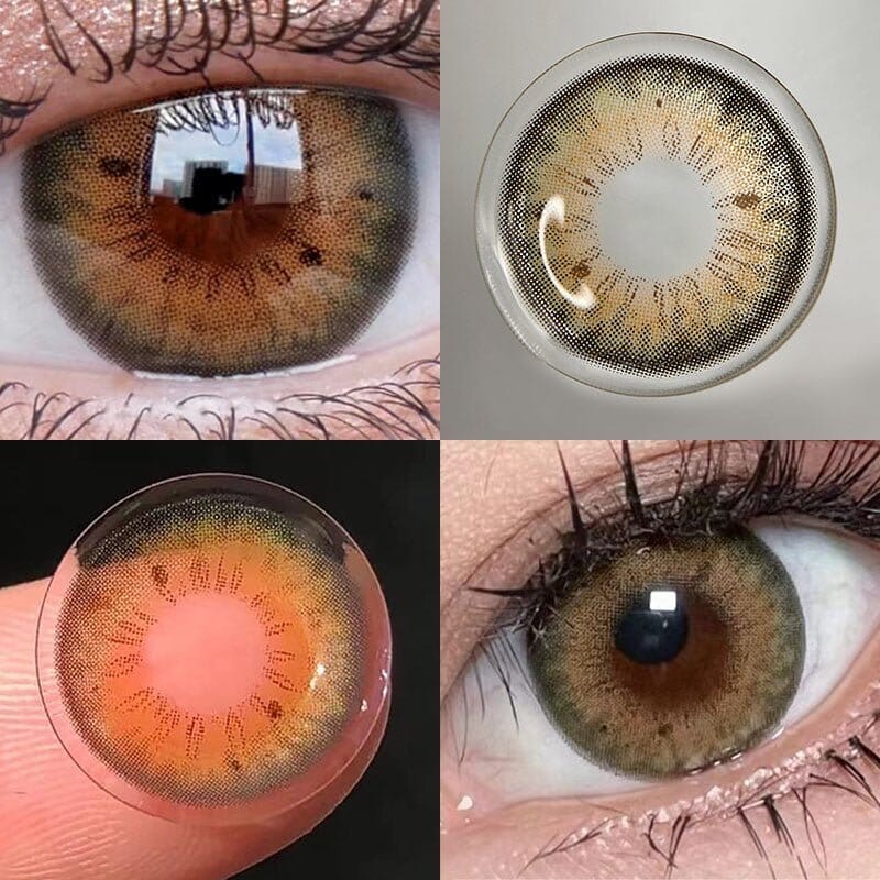 Golden Olive Colored Contact Lenses