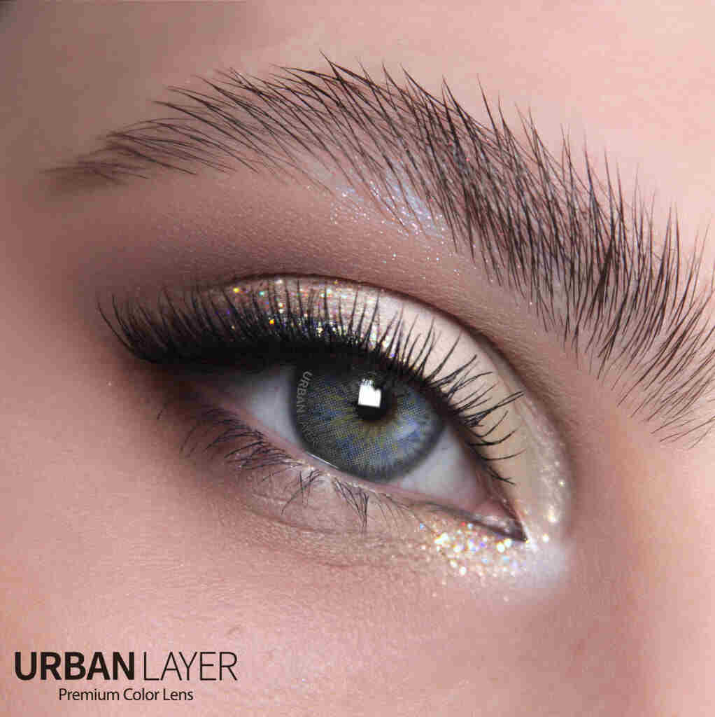 Urban Layer Passion gray lenses on light brown eyes 