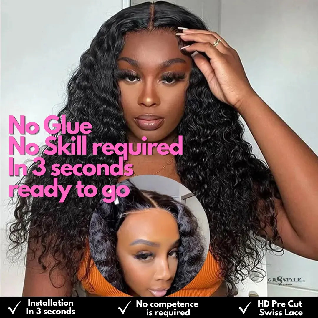 Glueless Deep Wave Lace Wig