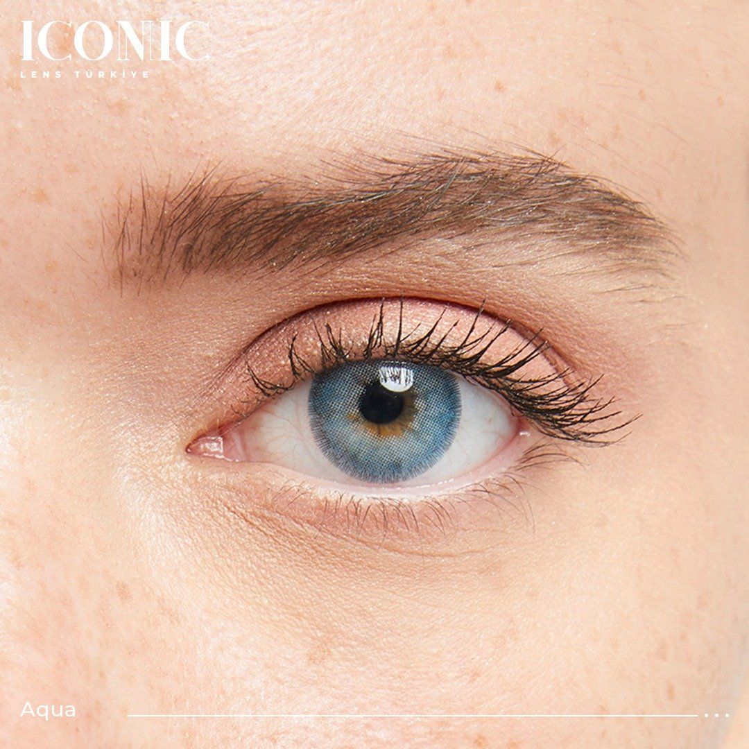 Iconic Aqua Coloured lenses