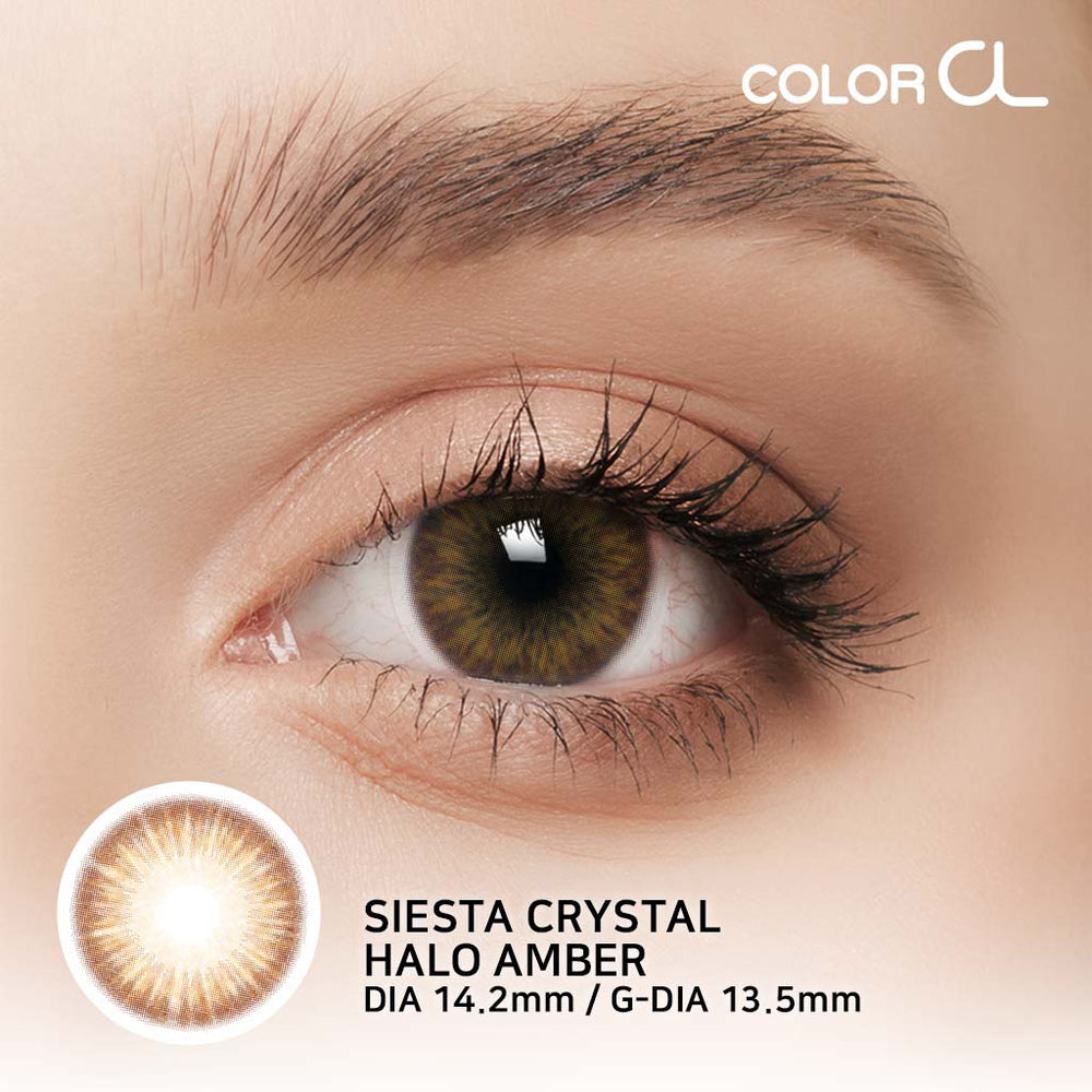 Siesta Crystal Halo Amber lenses