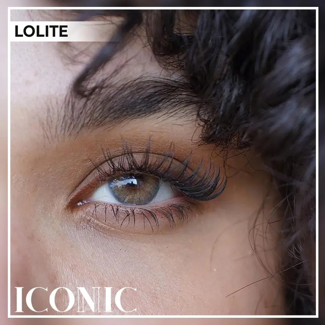 Iconic Lolite on hazel brown eyes