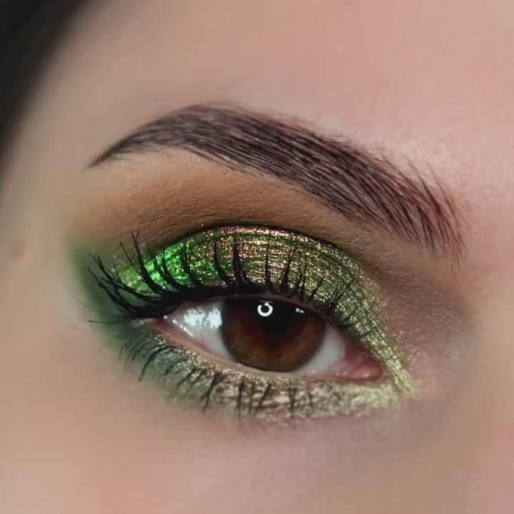 Urban Layer® on hazel light brown eyes, before and after