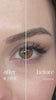 Iconic Green lenses on hazel brown eyes