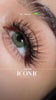 Iconic Jade lenes on dark brown eyes