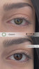 Iconic Green lenses on light brown eyes
