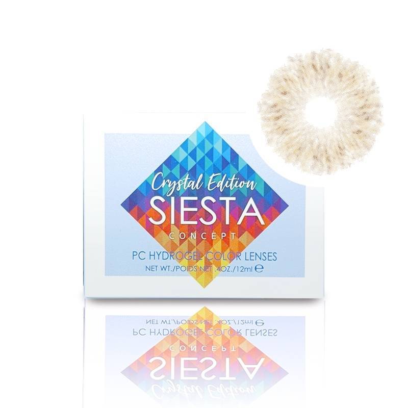 Siesta Crystal Iris Hazel color lenses