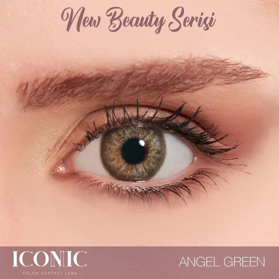 Iconic Angel Green Farvede linser
