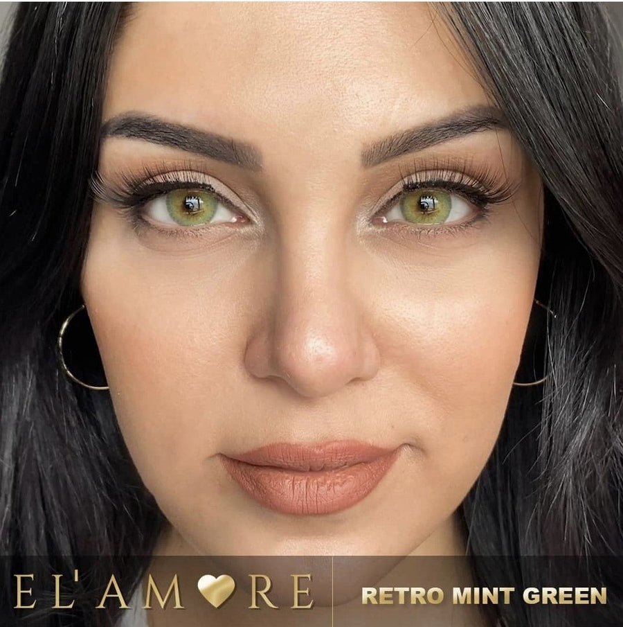 Elamore Retro mint green lenses