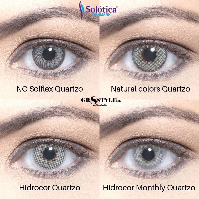 Solotica Solflex Monthly Lenses Quartzo-colored lenses without